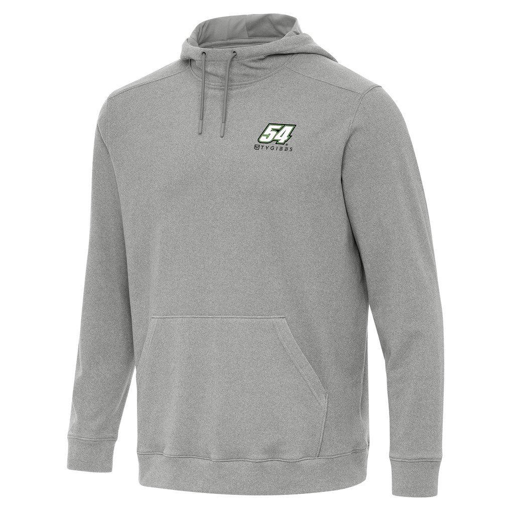  Ty Gibbs Antigua Cloud Pullover Hoodie - Heather Gray